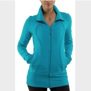 Lululemon Zip-Up Jacket Size 6 Teal